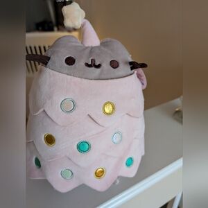 Pink Christmas Tree Pusheen Plush